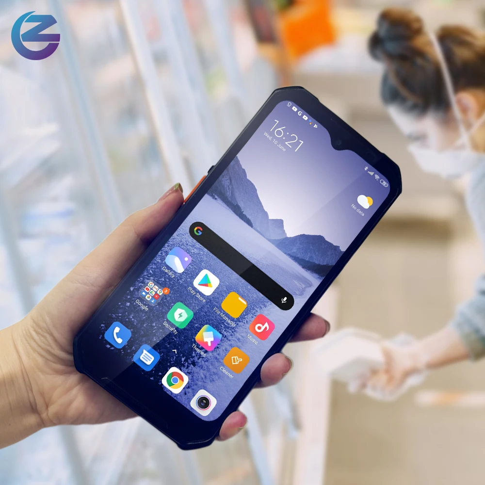 6.2" Nfc Remote RFID Reader with 1d 2d Barcode Scanner Wifi GSM Android 12 Rugged Data Collector Pda Handheld