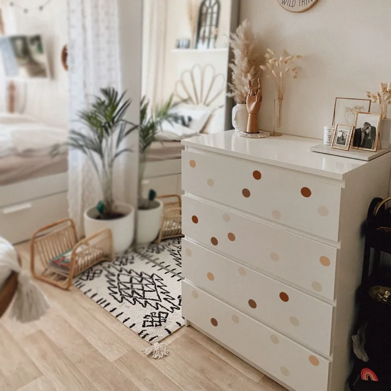 Creative Boho Polka Dot Wall S - Baby Nursery Vintage Decor ulasan dan harga