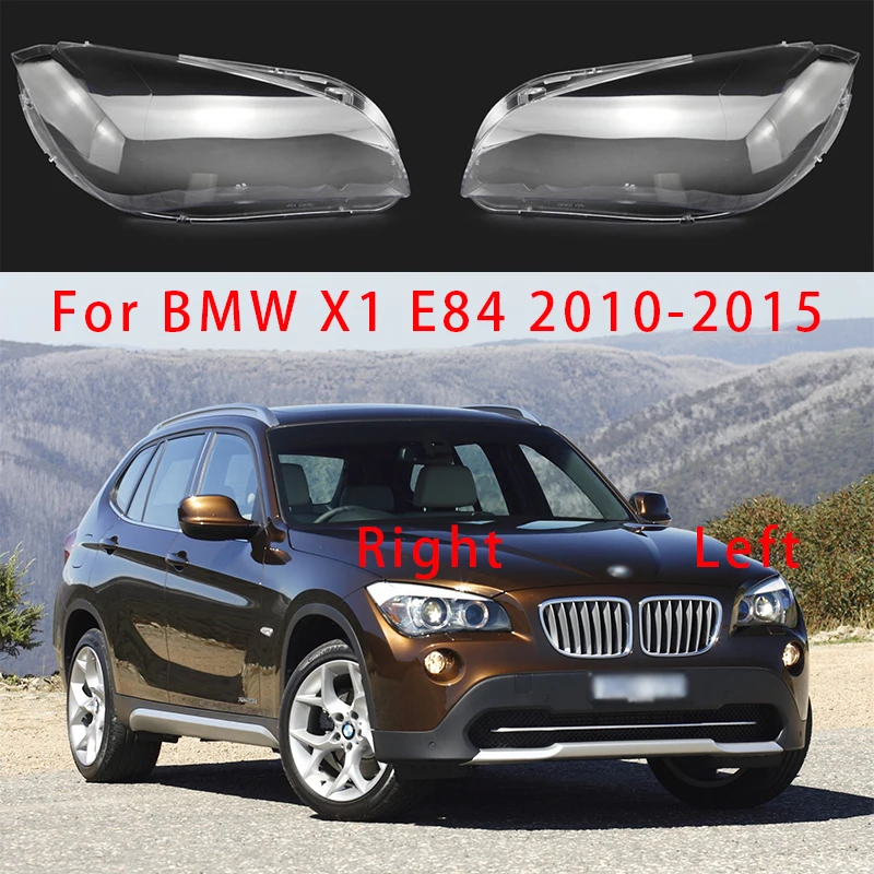 Per BMW X1 E84 2010 2011 2012 2013-2015 Sinistra/Destra Auto Faro Lente Copertura Della Luce Trasparente Testa Della Lampada Della Luce Borsette