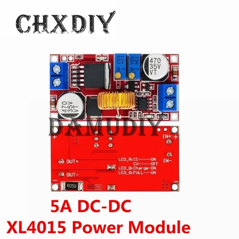 1-10 Pcs  5A DC-DC Adjustable Buck Converter XL4015 4 - 38V to 1.25 - 36V Step Down Power Supply Voltage Regulator Power Module