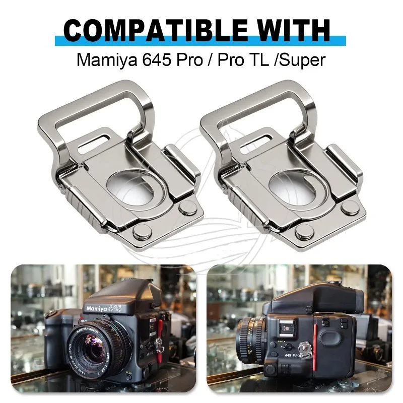 2pcs Shoulder Strap Lugs Adapter Clips Fit 645 Pro Pro TL Super Medium Format Camera