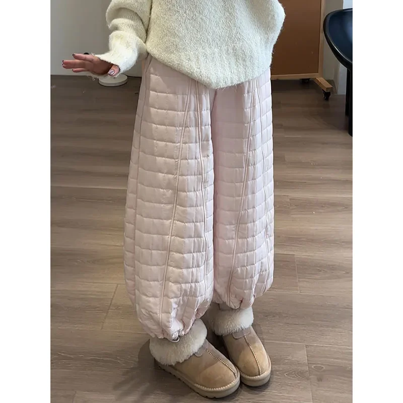 High High Waisted Casual Loose Winter Thicken Warm Cotton Pants Women  Harem Sweatpants Female Daily Wear Streetwear Thermal Trousers - Aliexpress Deal