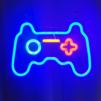 Wholesale LED Neon Night Light Sign Wall Art Game Neon Xmas Birthday Gift Wedding Party Wall Hanging Neon Lamp Home Decor