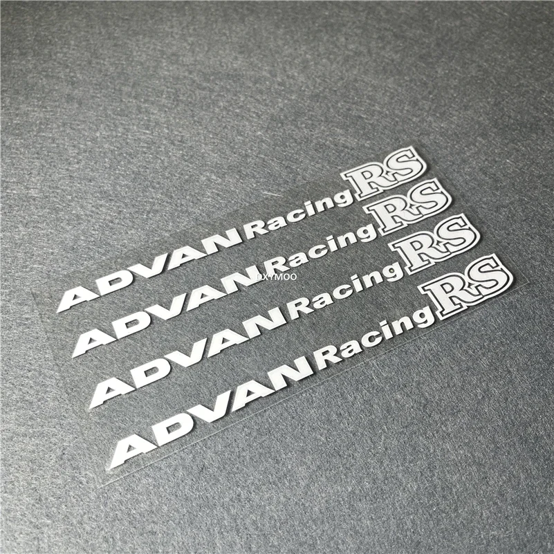 Car-styling Motorcycle Helmet Car Wheel Sticker Decals for ADVAN Racing RS