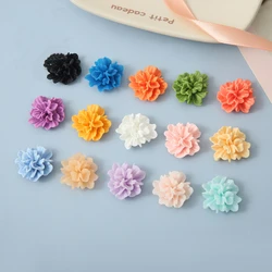 50Pcs New 25mm Cute Mixed Flower Flat Back Resin Cabochons DIY Jewelry Craft Decoration Accessorie