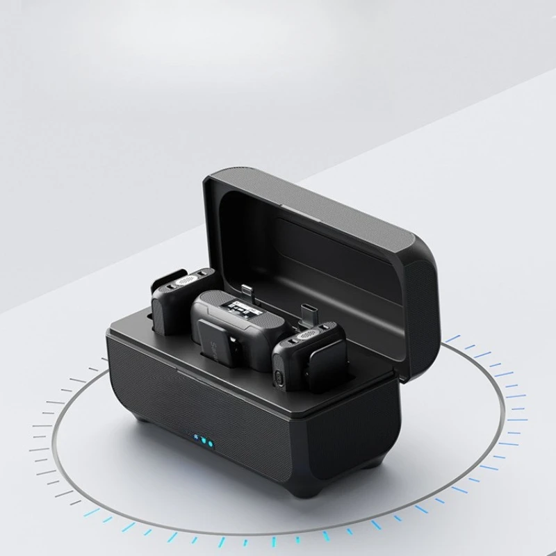 One to two wireless collar microphone clip collar