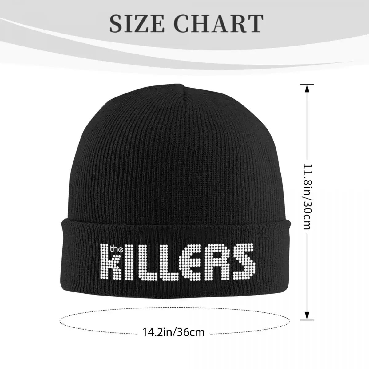 The Killers Logo Knitted Hat for Women Men Beanies Autumn Winter Hat Acrylic Rock Band Tour 2024 Crochet Caps