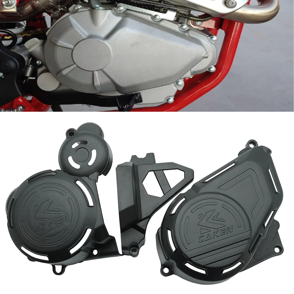 

Motorcycle Engine Clutch Guard Water Pump Cover Ignition Protector For ZS172FMM-5 Engine ZongShen PR250 Engine AJ1 KEWS