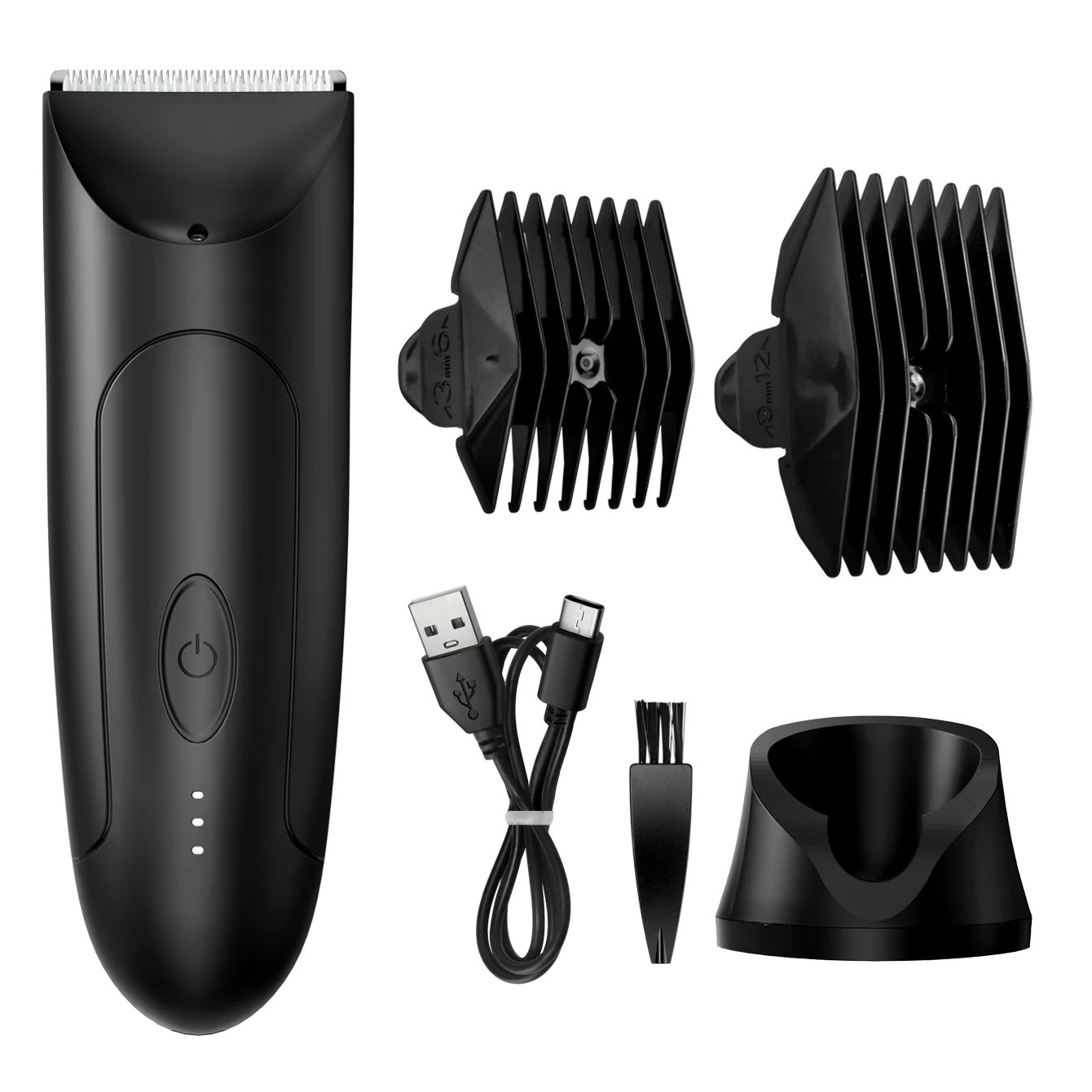 

KIKIDO Men's Electric Hair Removal Trimmer Waterproof Shaver Razor Body Grooming Clipper Rechargeable Epilator for Bikini Groin