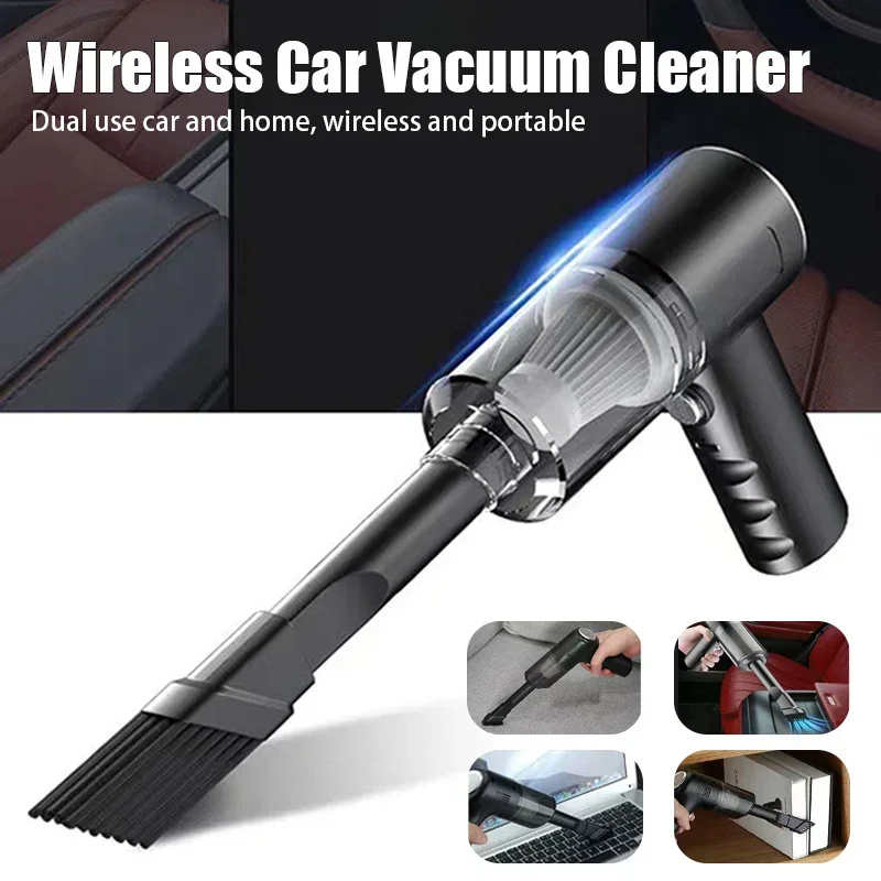 Portable Wireless Car Vacuum Cleaner Wireless Vacuum Cleaner Dual Use for Home and Car 120W High Power Powerful Vacuum Cleaner