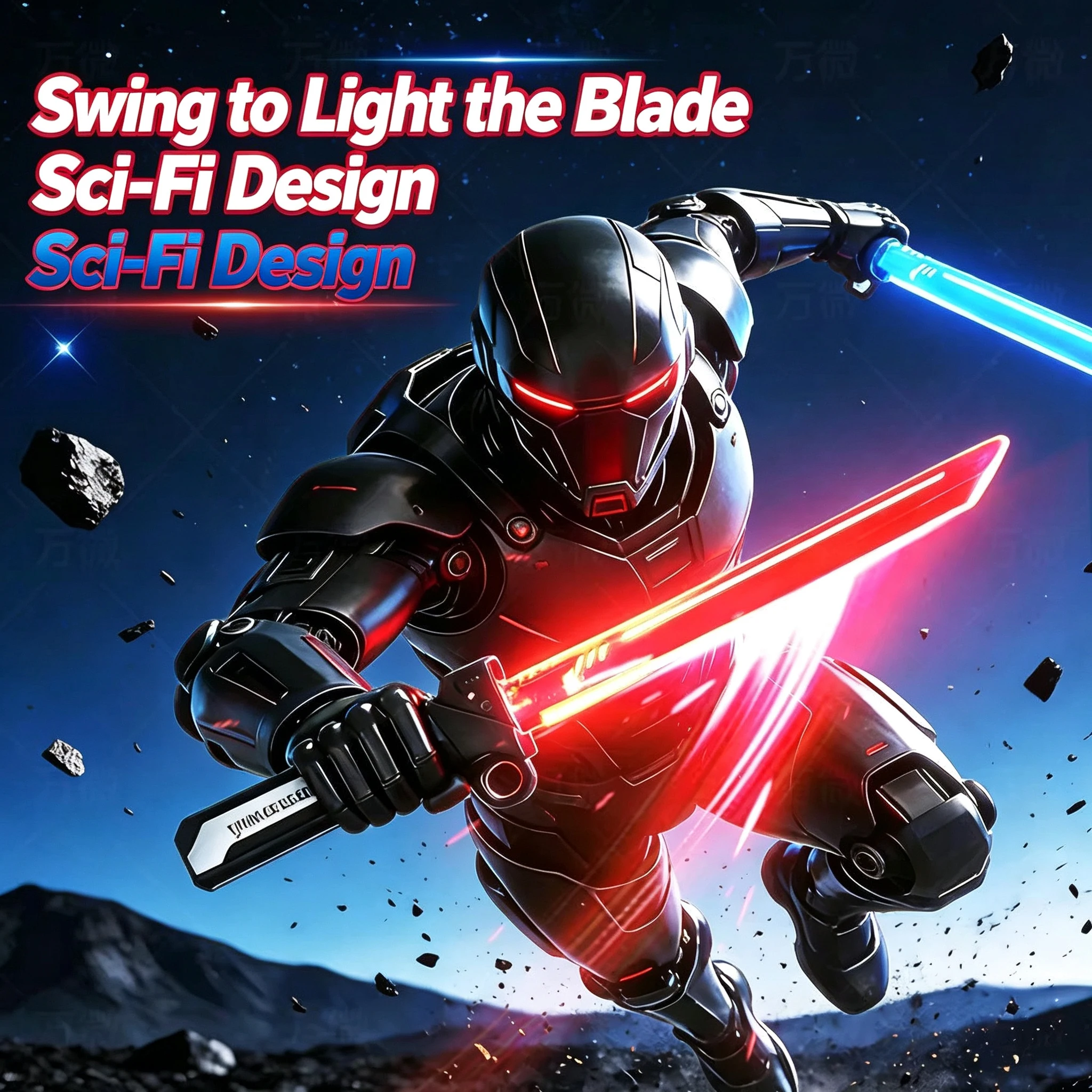 Luminous toys, children's lightsaber games, adult double-edged boys, children's interactive role-playing