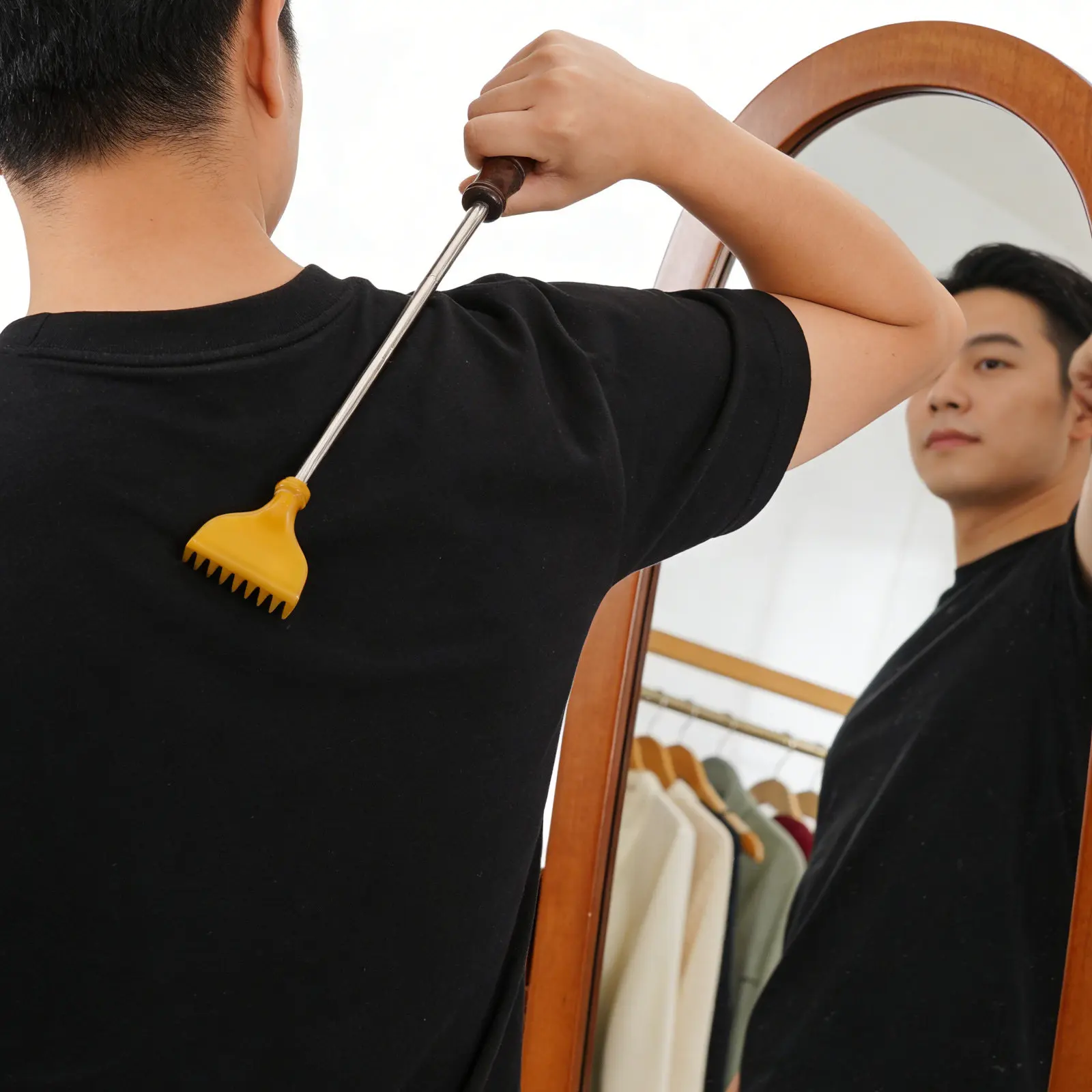 

Телескопическая складная расческа-чесалка для спины, портативная, для мужчин и женщин, мини-чесалка для путешествий, легкая и компактная