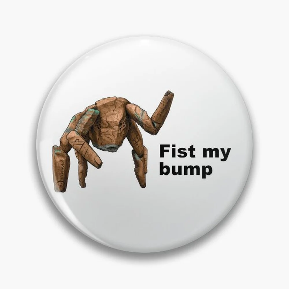 Project Hail Mary - Rocky - Fist My Bump |  Pin Holographic Star Heart Pin Brooches Laminated Button Fashion Accessory