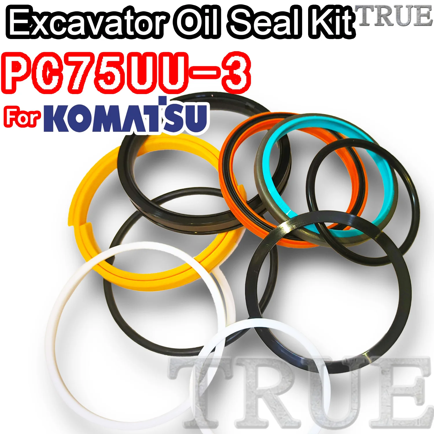 

For PC75UU-3 KOMATSU Oil Seal Excavator Repair Kit PC75UU 3 Bushing FKM High Quality Control Pilot Valve Blade TRAVEL Joystick
