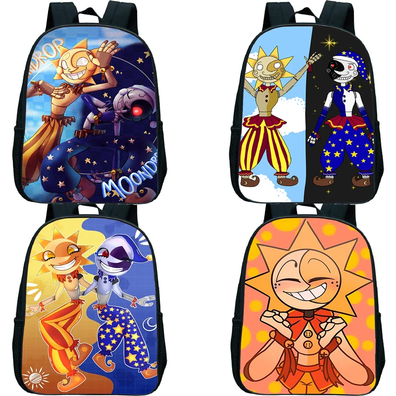 

Anime Fnaf Sundrop Moondrop Backpack Kids Kindergarten Bags Cartoon Kids Schoolbag Waterproof Rucksack Boy Girl Bookbag Mochila