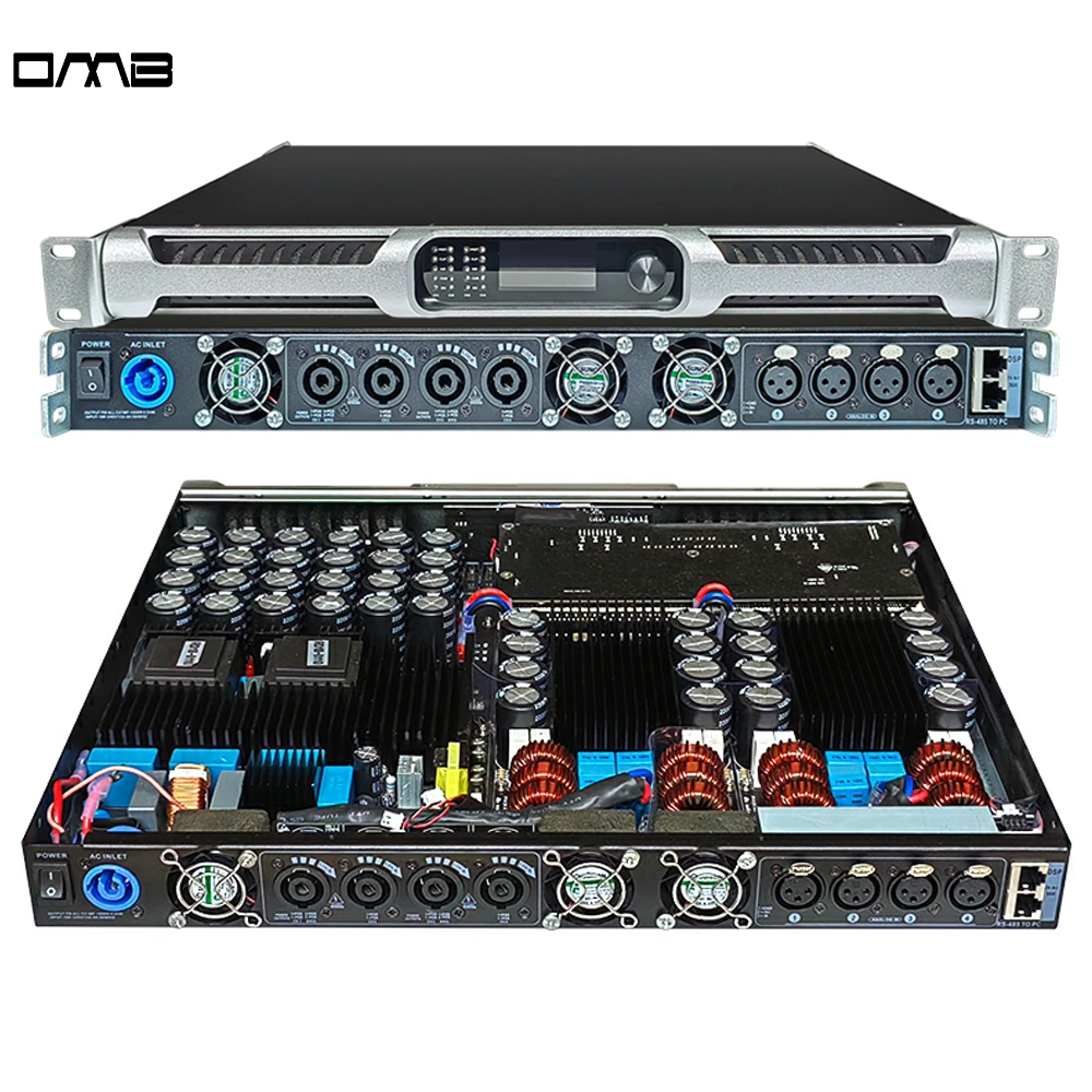 TLF PFA12KDSP 4 Kanal Profesional Audio Line Array 1u Power Amplifier Kelas D Subwoofer Dsp Amplifier