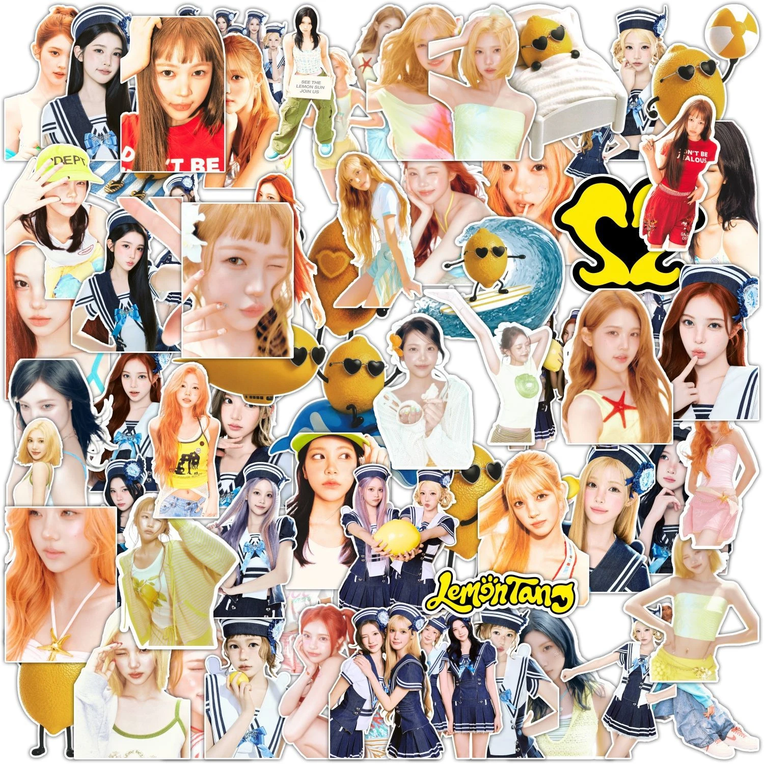 67 autocollants KPOP H2H NEUFS, Mini Album Lemon Tang, RUDE!, 15-LOVE, Secret Recipe, Hearts2Hearts, lan, Carmen, Jiwoo, Luggage, Decals