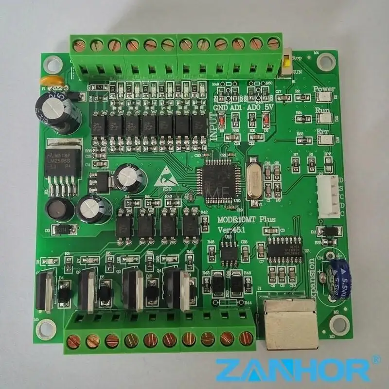 لوحة تحكم PLC لميتسوبيشي ، مودبوس RTU مع حقيبة ، FX1N ، FX2N ، 10MR ، 10MT ، 14MR ، 14MT ، 20MT ، 2AD ، 0-10V ، RS232 ، RS485