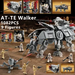 At-te Compatible With 75337 Walking Machine All Terrain Tactical Actuator Robot Model Puzzle Assembling Small Particle Buildings