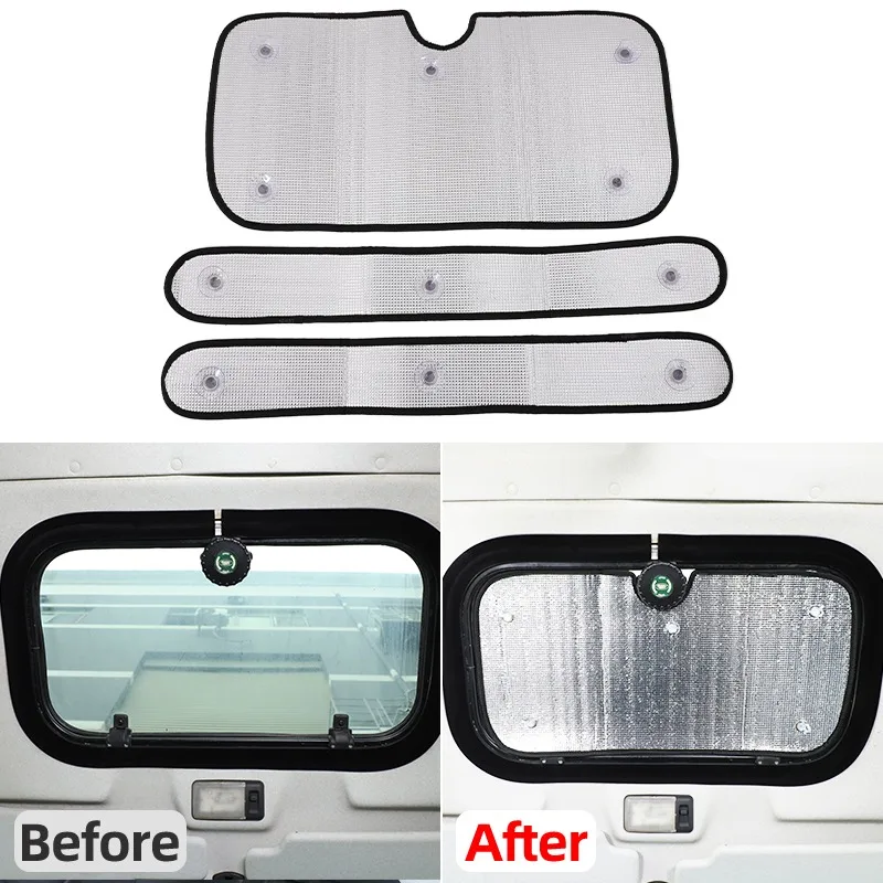 

3 шт. для Land Rover Defender 2004-2018, солнцезащитный козырек на крыше, солнцезащитный козырек, УФ-защитные шторы для окон автомобиля, аксессуары для салона автомобиля