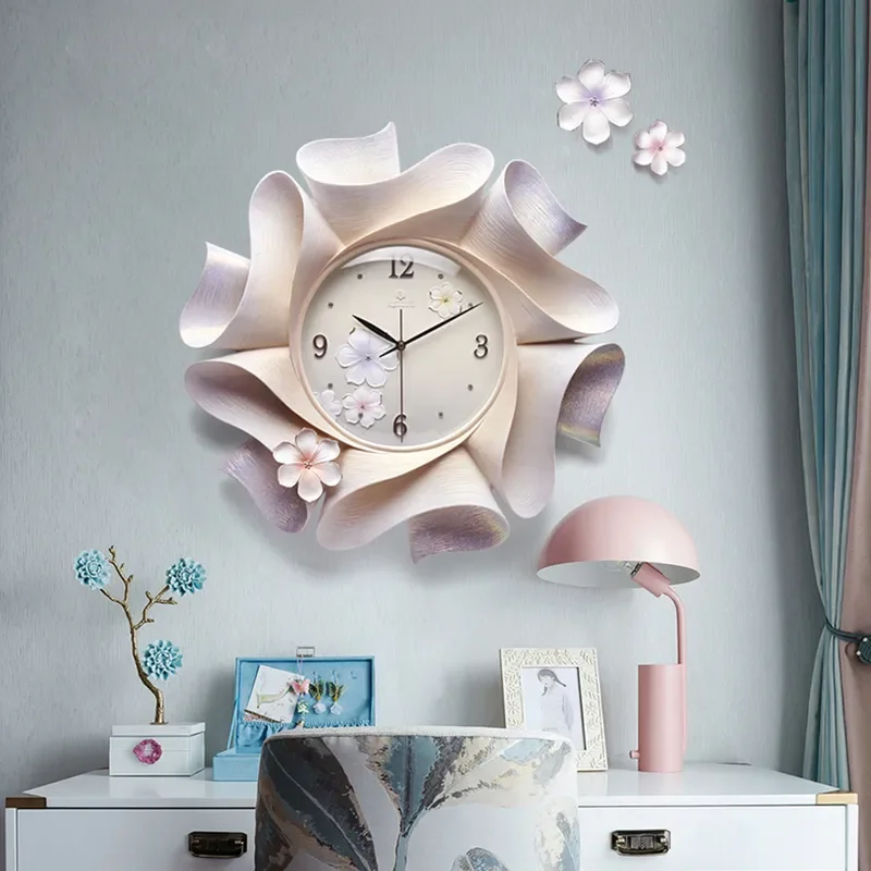 Creative DIY Wall Clock Pure Hand Painted Home Decoration Watch for Living Room Bedroom Modern Art Timepiece Wholesale