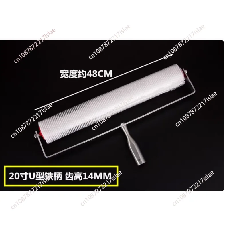 

48CMX14MM Аэрационный ролик с шипами, латексный самовыравнивающийся, выравниватель полов