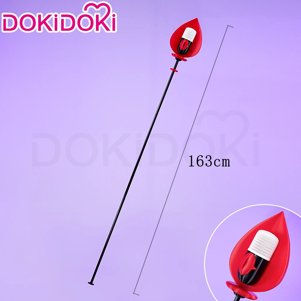 Alastor Cosplay Props Anime Cosplay DokiDoki Men Radio Demon Halloween 128cm Props Alastor Cosplay Microphone Detachable Mace