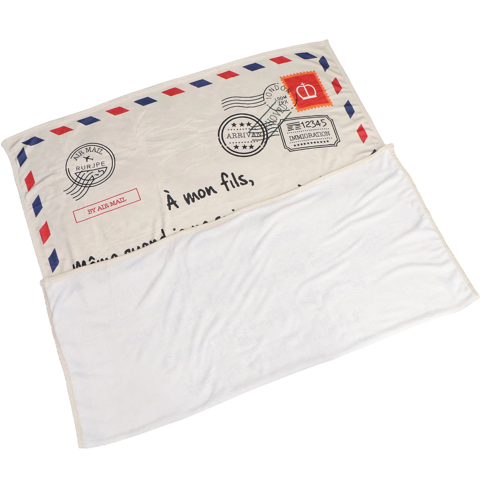 1개 셰르파 플리스 담요 레터 패턴 따뜻한 플란넬 담요 침대 소파 장식용 가정 사무실 수면 겨울 선물