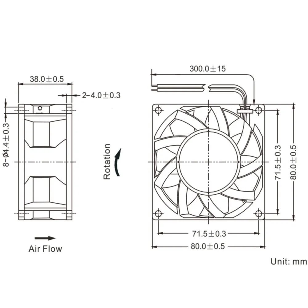 Powerful AC EC Motor Cooling SXDOOL 90mm 92mm X 38mm 110V 115V 120V 220V 240V Dual Ball Bearing Brushless Axial Fan