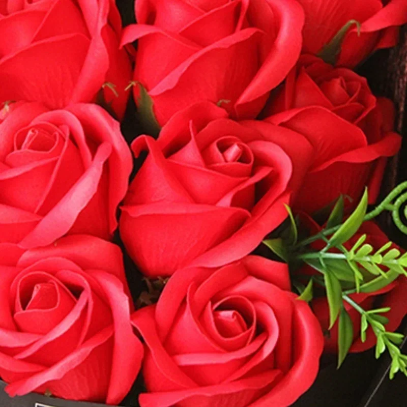 هدايا إبداعية عصرية رومانسية لعيد الحب على شكل زهرة 18 باقة ورد صابون هدية صندوق إكسسوارات هدايا عيد ميلاد عيد الأم