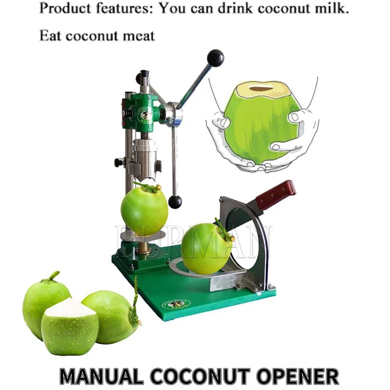 Commercial Manual Coconut Opening Peeling Machine Coconut Capping Machine Manual Coconut Opener
