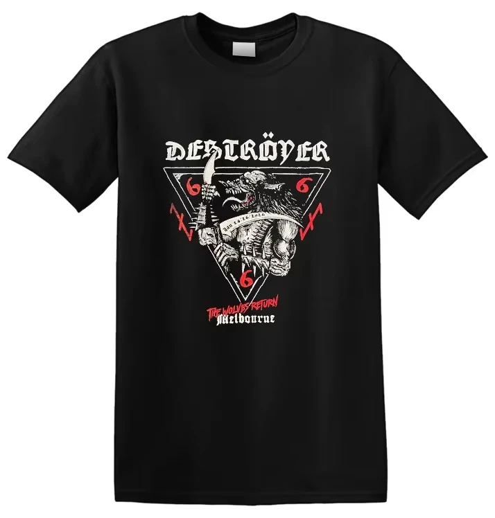 2026 New Destroyer 666- _Wolf Pack Returns_ T-shirt with Printed Pattern for Casual Daily Wear and Gifts For