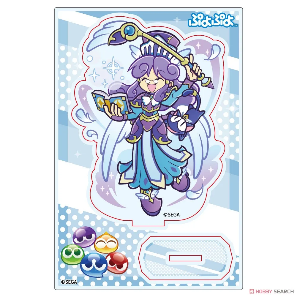Puyo Puyo Acrylic Stand, Battle Maiden Aruru & Carbuncle Figure Stand Plate Cosplay Prop Decor Cartoons Present 15CM