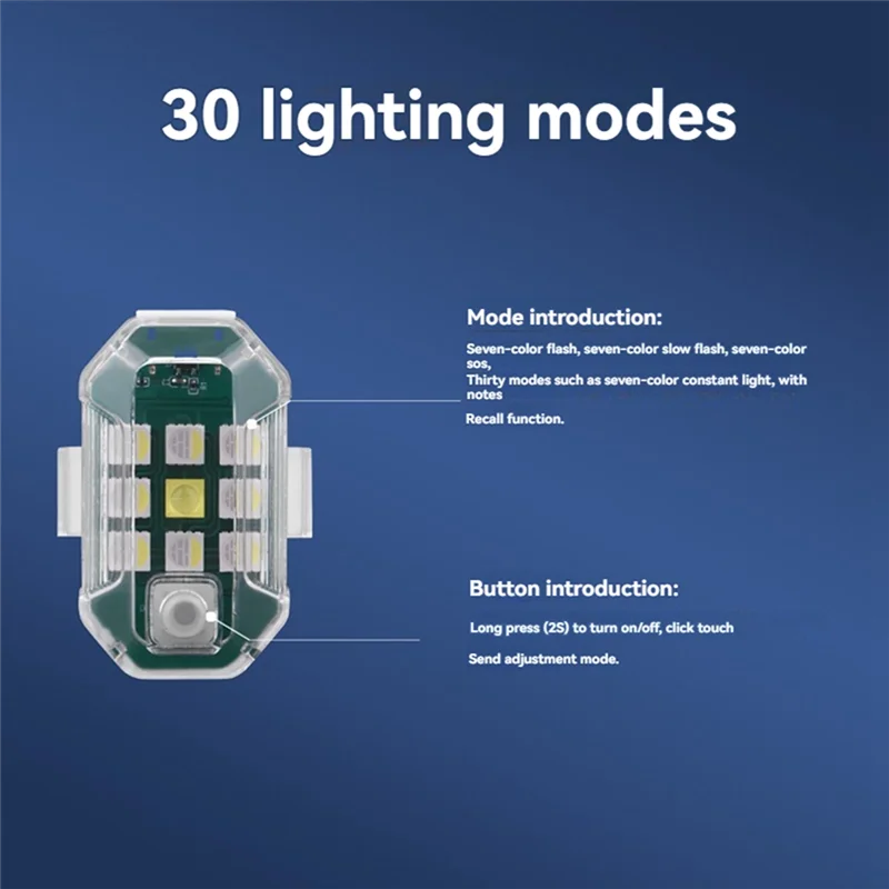 Mettre en évidence la télécommande sans fil LED lumière stroboscopique Drone lumière stroboscopique avion lumières stroboscopiques