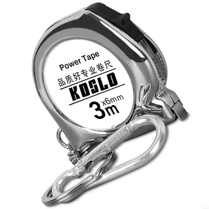 Strumento misurazione portatile 3 metri in acciaio metro per nastro ABS Fit sul sacchetto della cinghia