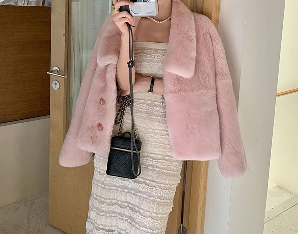 2025 New Fur Coat Women's Autumn and Winter Thick Loose Single Breasted Casual Fashion Coat