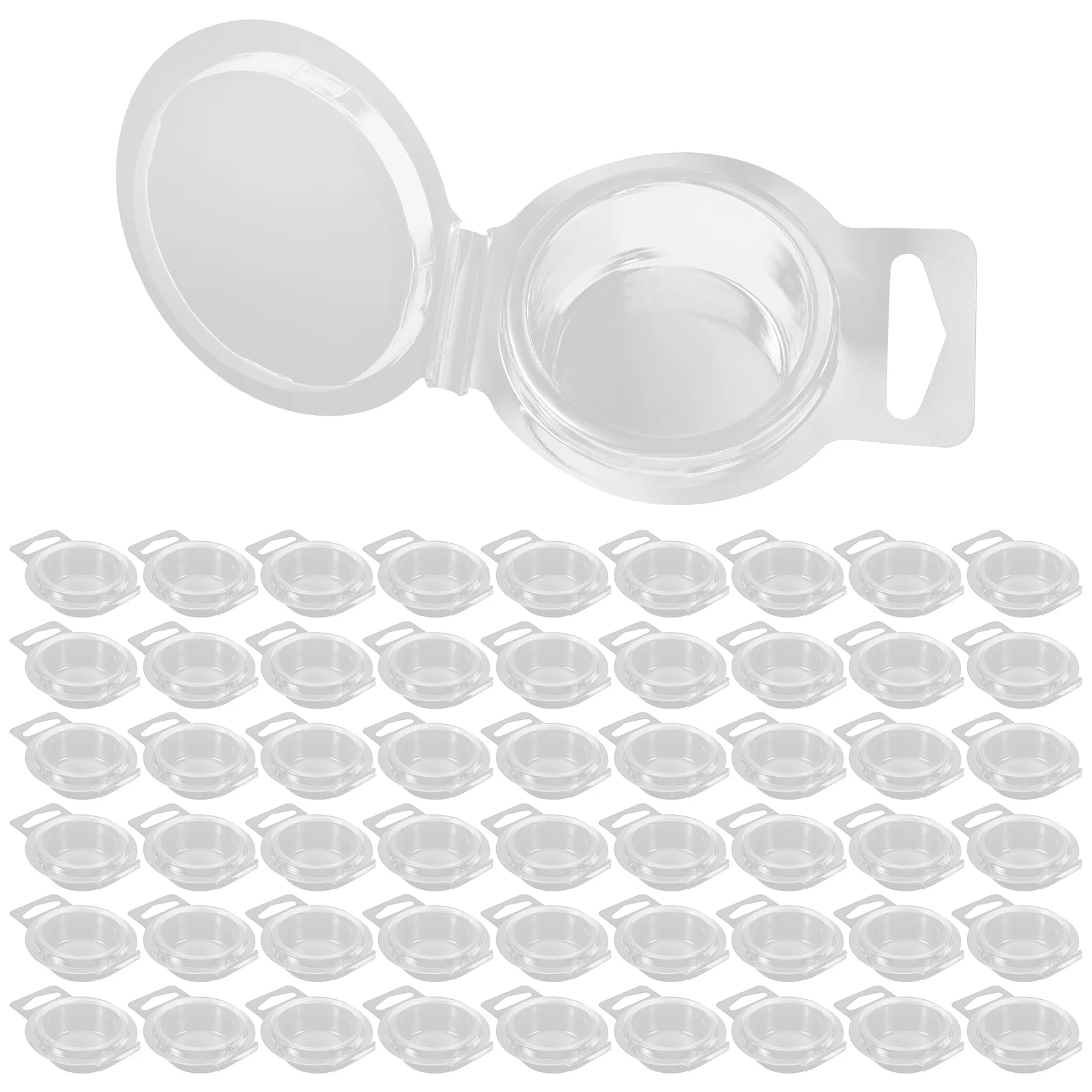 

100pcs Wax Melt Transparent Multi-Functional Molds Packaging Accessory Hanging Design For Diy Soap Making Small