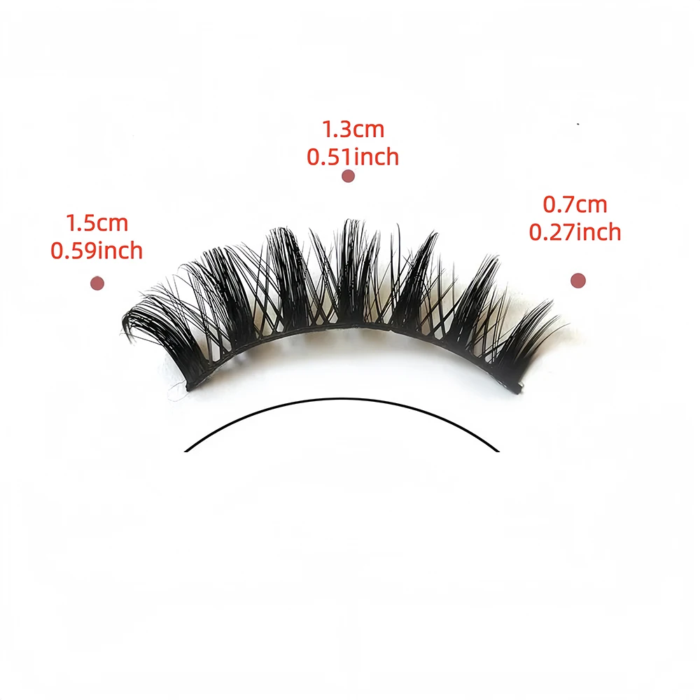 20 Paar hochleistungsfähige DD-Volumen europäische und amerikanische falsche Wimpern, Little Demon Manga Wimpern, Full Strip Hard Curlin