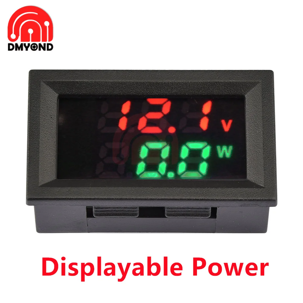 LED Digital Voltímetro e Amperímetro Painel, Tensão Atual Medidor, Detector de Volts, Tester Monitor, carro, motocicleta, M430, DC 0-100V, 10A, 50A, 100A