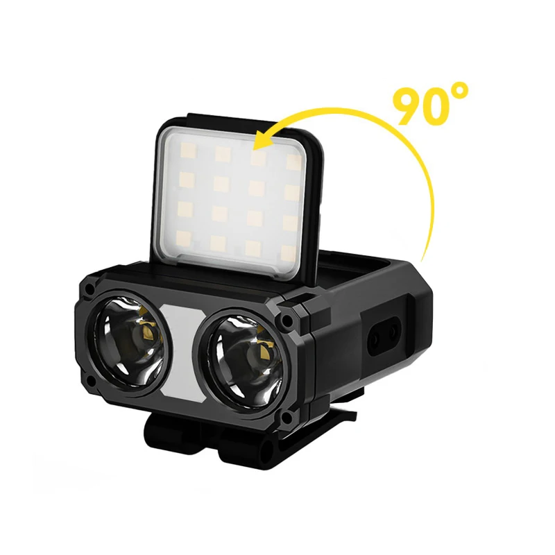 

Ультра яркий мини-перезаряжаемый налобный фонарь, светодиодный светильник с зажимом на крышке, водонепроницаемый сенсорный светильник для шляпы, фонарик, налобный фонарь для рыбацкого лагеря