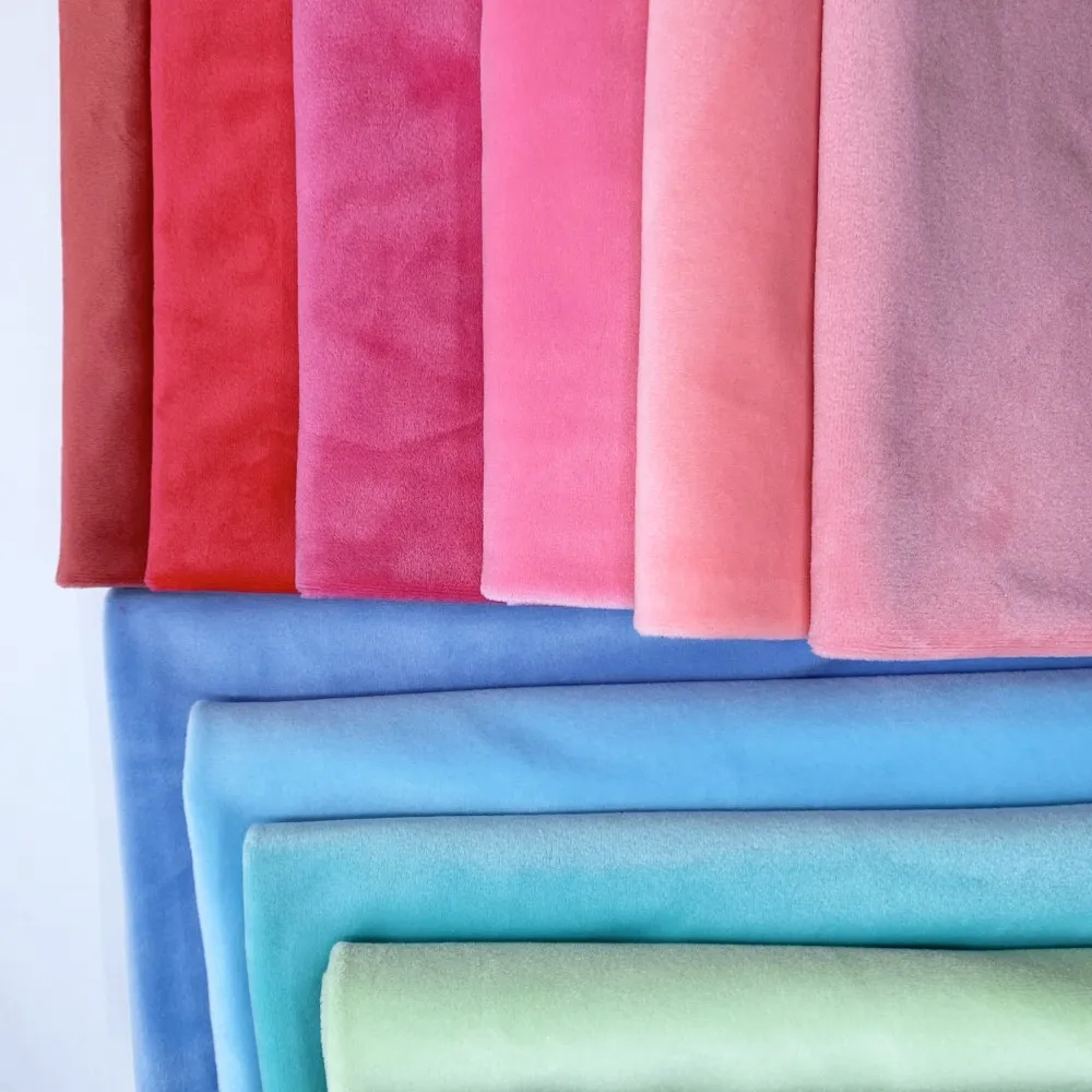Stretch Plush Fabric, 40 Colors for DIY Sewing