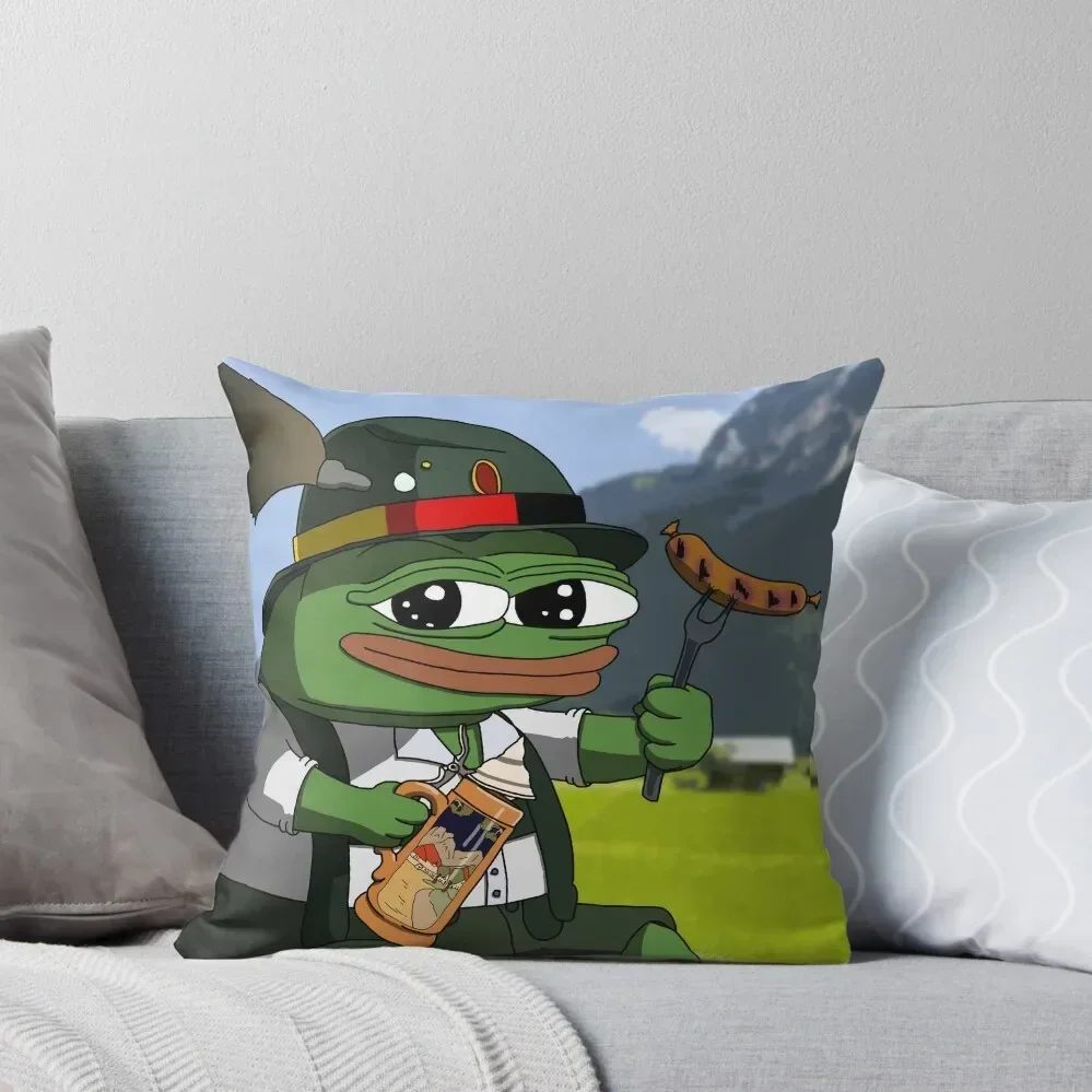 

German Pepe The Frog Throw Pillow Sofa Covers Cushion Cover Pillowcase pillow