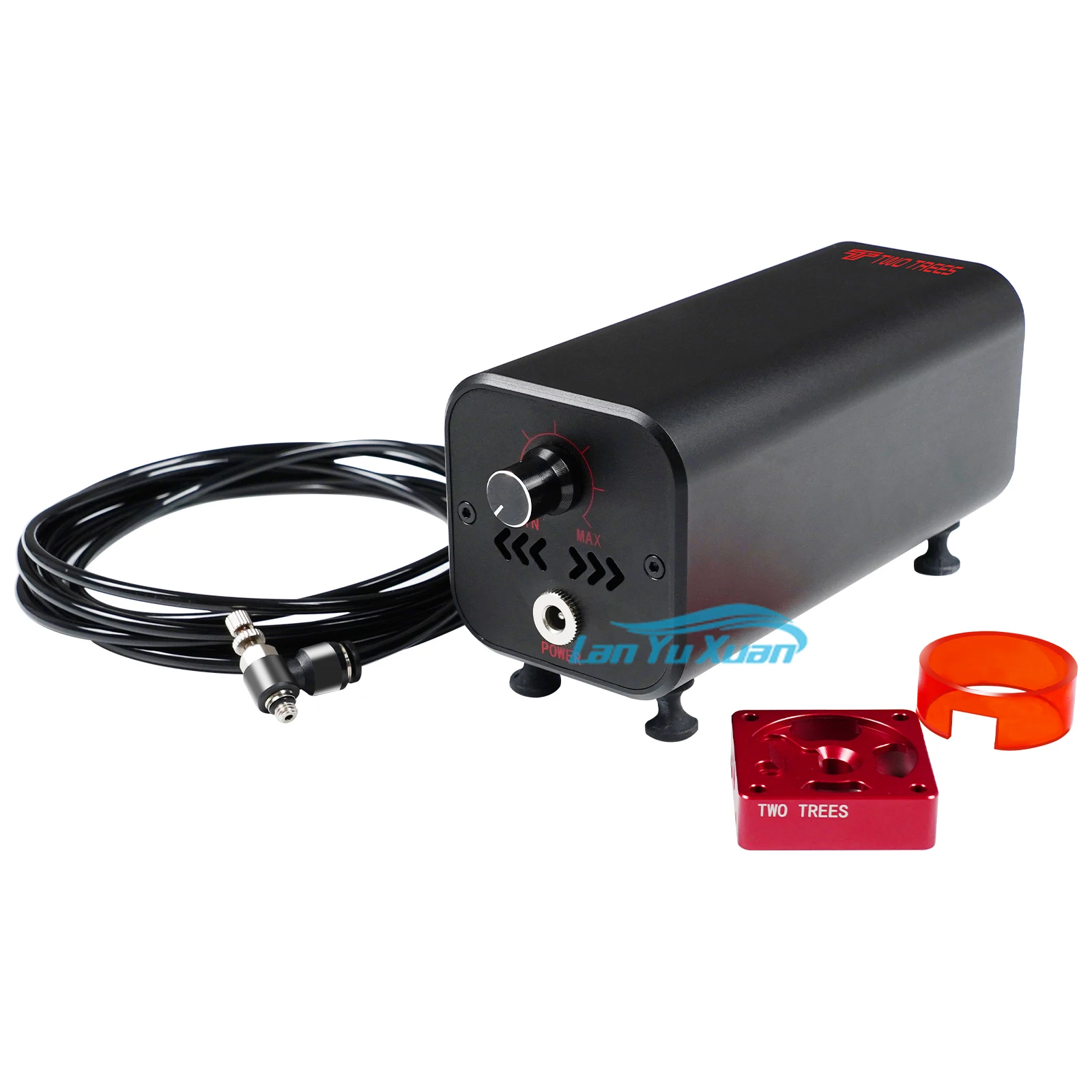 Twotrees Low Noise Laser Engraver Air Assist Pump Kit with 10-30L/Min Airflow for  Cutter Removing Smoke and Dust