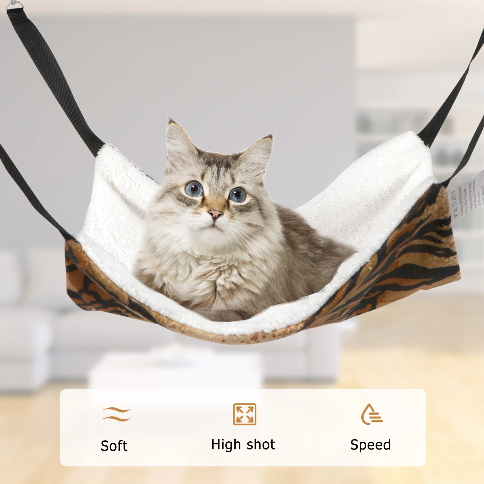 

2pcs Warm Cat Bed Hanging Fleece Pad Hammock Nest Pet Winter Sleeping Soft Durable Removable Easy Storage