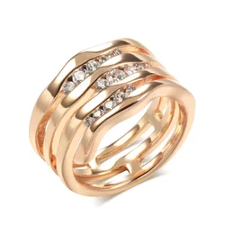 18K Multi rose Gold Ring for Women Natural Diamond with Diamond Jewelry Anillos De Bizuteria Anillos Mujer Gemstone Rings Box