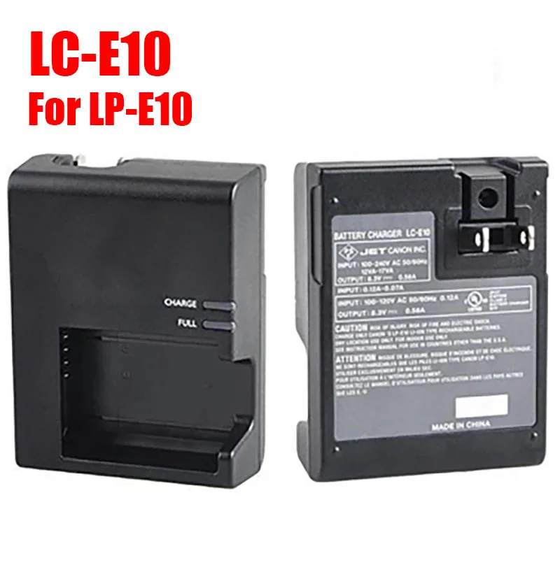 Genuine LC-E10 LC-E10E Charger for Canon LP-E10 LPE10 E10 Battery EOS 1100D 1200D 1300D 2000D 4000D kiss X50 X70 Rebel T3 T5 T6