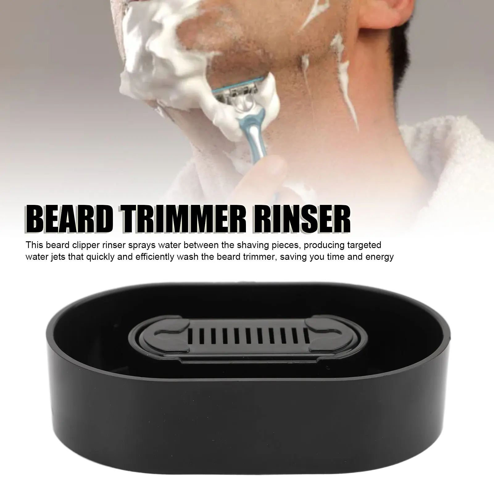 لمعظم شفرات الحلاقة، منظف شطف الرأس، توفير المياه بكفاءة، شطف الحلاقة، البلاستيك بدون بطاريات، رف تخزين ماكينة الحلاقة