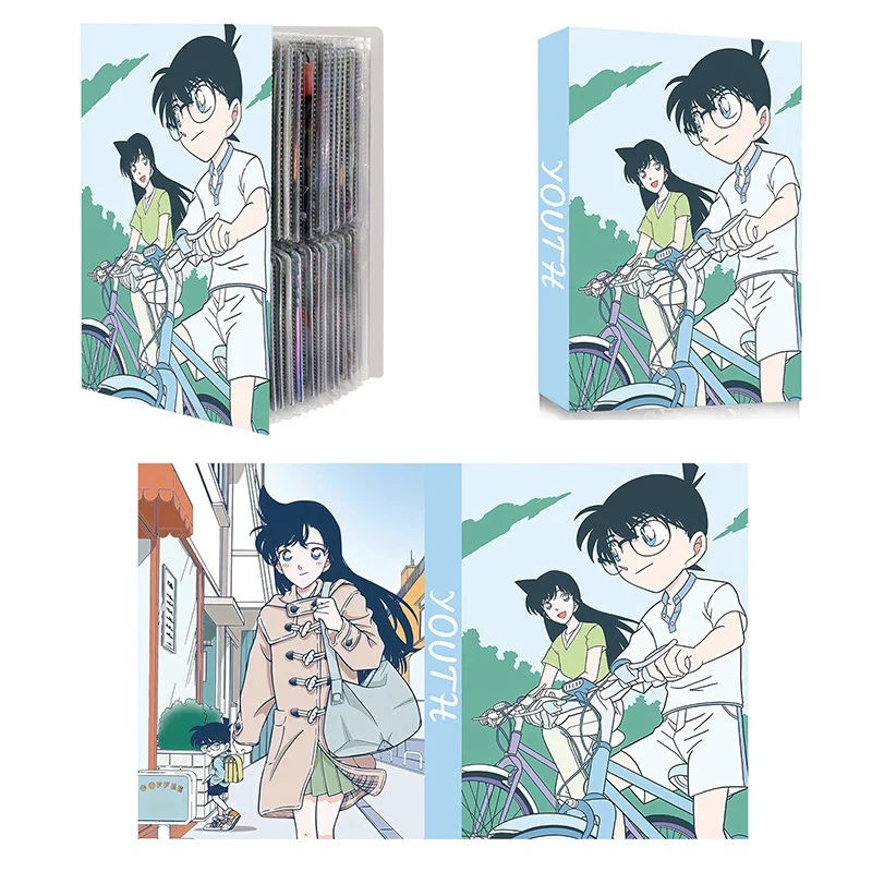 240PCS Detective Conan Card Album Map Letter Folder Binder Notebook Game Collection Toy Conan Edogawa Rachel Moore Jimmy Kudo