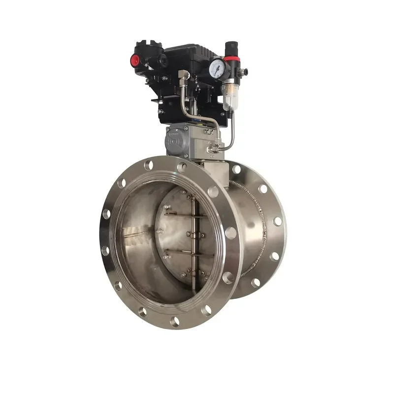 Airtight High-Pressure Resistant Flexible Duct Damper Stainless Steel Pneumatic 4-20mA Adjustable Multi-Angle Air Valve