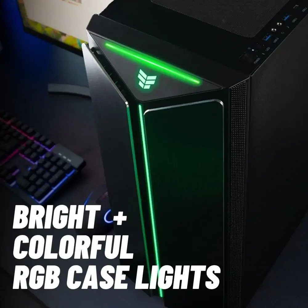 Игровой настольный ПК Mantis V2 с RTX 5090, 24-ядерным процессором Ultra 7 265KF, 32 ГБ оперативной памяти DDR5, SSD на 2 ТБ Gen4, 240-мм жидкостным охлаждением и Windows